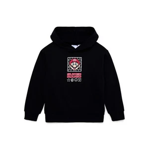 Boys Black Super Mario Hoodie size 14/16 - Picture 1 of 5