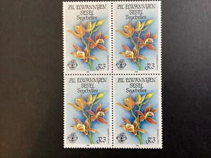 ICOLLECTZONE Seychelles 124 bloque XF NH flores - Imagen 1 de 1