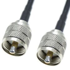 UHF male to UHF male PL259 plug connector lot RF Coaxial Cable Coax jumper RG58