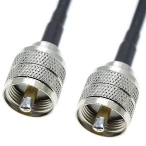 UHF męski na UHF męski PL259 wtyk zestaw RF kabel koncentryczny zworka koncentryczna RG58 - Zdjęcie 1 z 2