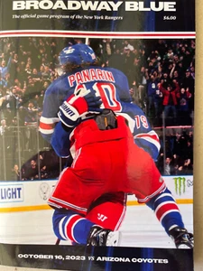 2023 2024 NEW YORK RANGERS GAMEDAY VS COYOTES HOCKEY STANLEY CUP FINAL CHAMPIONS - Picture 1 of 1