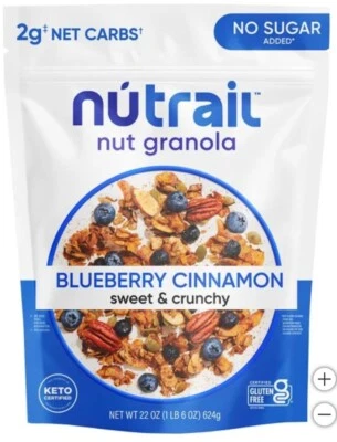 NuTrail Nut Granola Arándano Canela Sin Azúcar Añadido 22 OZ Foto 1 de 4
