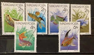 Hungary ,fish MNH "SPECIMEN" S.C.#3052-7 Complete set of 6 as issued in 1987 - Picture 1 of 1