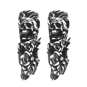 Motorcycle Dirt bike Front Fork Skull Decals Graphic Stickers Offroad Old School - Picture 1 of 7
