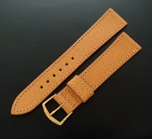 Hermosa correa/banda de piel de cerdo genuina de avellana de 19 mm de longitud regular para hombre - Imagen 1 de 1