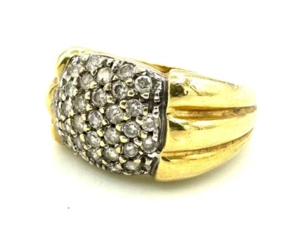 MAGNIFIQUE BAGUE OR 18 CARATS - Diamants 0,93 carat - 6,71 g - Photo 1/4