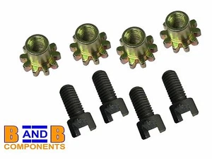 VITI REGOLAZIONE SCARPETTA FRENO + STELLA VW T1 BEETLE BUG ANTERIORE O POSTERIORE x 4 A846 - Foto 1 di 6