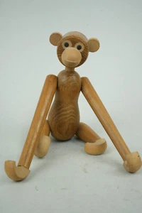 1. AFFE / DESIGNER HOLZAFFE - VON KAY BOJESEN DENMARK -26 CM - 60er - 70er JAHRE - Bild 1 von 7