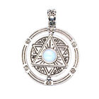 Natural Stone Crystal 6 Six Pointed Star Hexagram Pendant Chakra Bead Reiki Gift