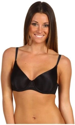 XB0048 Donna Karan DK Divine Body Demi Contour 钢圈文胸 453127 黑色 32DD — 第 1/4 张图片