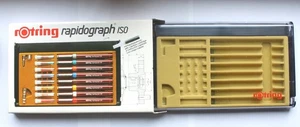 vintage Leerbox mit Verkaufskarton, Rotring rapidograph iso - ohne Inhalt - Bild 1 von 7