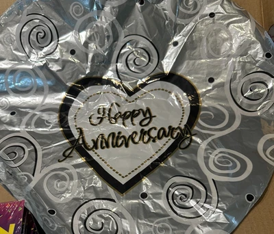 *Nuevo* Feliz Aniversario, 25, 50 18" Surtido Globos Mylar Lámina 13 piezas Foto 1 de 3