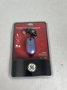 GE Compact Retractable Mini Mouse Brand New, Red *READ* - Picture 1 of 3