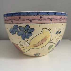 Large 9” Mixing Bowl “Birds and the Bees” By Sango Designed By Sue Zipkin - Picture 1 of 9