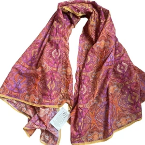Barbara Northrup Nature Inspired Vibrant Silk Scarf Size XXL - Bild 1 von 8