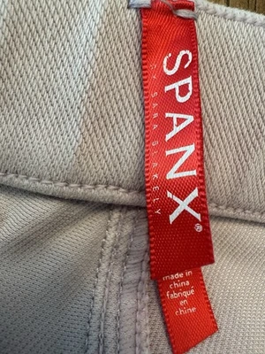 Leggings al tobillo SPANX para mujer (M) Jean-ish lila panel adelgazante mezcla de algodón nuevos sin etiquetas Foto 1 de 4