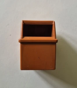 Vintage Fisher-Price Little People #2552 McDonald’s Brown Trash Can - Picture 1 of 2