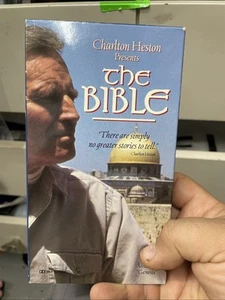 CHARLESTON HESTON PRESENTS THE BIBLE VHS VIDEO VOLUME 1 GENESIS - Picture 1 of 2