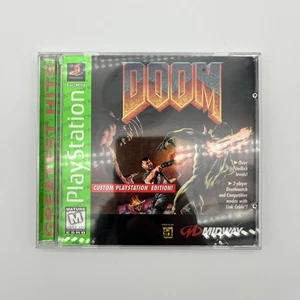 Doom Greatest Hits PS1 Sony PlayStation 1 1995 CIB mit Handbuch Reg Card getestet - Bild 1 von 6