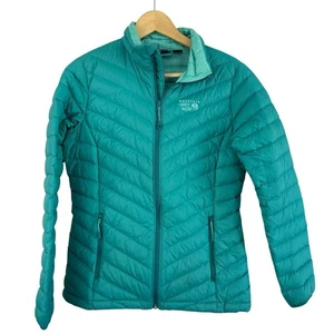 Mountain Hardware Down Puffer Jacket Women’s Size Small Teal Lightweight - Bild 1 von 13
