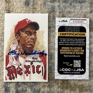 Ray Dandridge Hand Signed Perez Steele Hall Of Fame Postcard  Autograph JSA - Picture 1 of 5