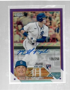 Michael Papierski 2023 Topps Chrome Purple Refractor Auto 120/250 Rc RA-MPA - Picture 1 of 1