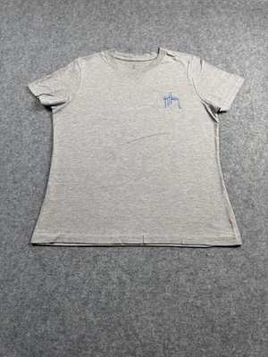 Women's Gray Guy Harvey Shirt Turtle Ocean Reef fish Baby sleeves Med Wildlife - Image 1 of 4