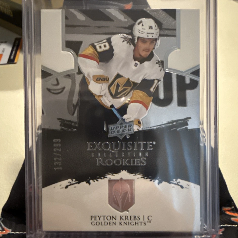 2020-21 Upper Deck Exquisite Collection Rookies #R7 Peyton Krebs /299 - Image 1 of 3