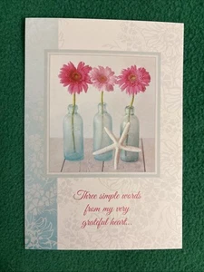 LIQUIDATING-Leanin’ Tree Scripture Thank You Greeting Card “Three Simple…” - Picture 1 of 5