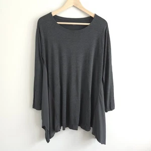 Eileen Fisher Women's Handkerchief Hem Tunic Top Silk Cotton Lagenlook Size S - Picture 1 of 11