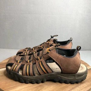 Zapato de trekking de cuero Rohde nobuck talla 40 correa sin cordones marrón #314 - Imagen 1 de 8