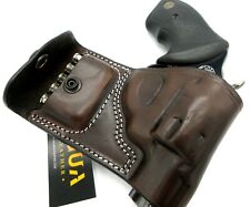TAGUA Right Hand Dark Brown Belt Holster + Ammo Pouch for TAURUS 85 856 2" 3"