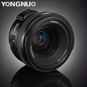 YONGNUO YN35mm F2 AF Wide Angle Fixed Lens for Nikon F Mount D7100 D3200 D3300 - Picture 1 of 9