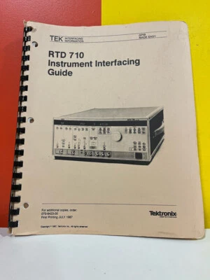 Tektronix 070-6423-00 RTD 710 Instrument Interfacing Guide - Image 1 of 2