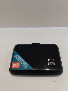 Lewis N. Clark RFID Blocking Aluminum Wallet NWT Black - Picture 1 of 5