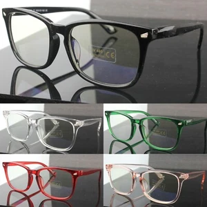 Anti Blaulicht Brille Eckiges Gestell Schlüsselloch Damen Herren Mode UV400 - Bild 1 von 8