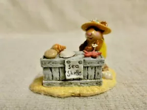 Wee Forest Folk Shelley Special Edition Yellow M-235 Retired Mouse Sea Shells - Picture 1 of 2