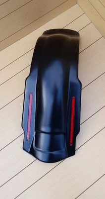 HARLEY DAVIDSON EXTENDED STRETCHED REAR LED LIGHT FENDER TOURING BIKES 89-2013 - Image 1 of 4