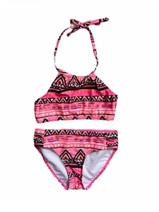 VERKAUF Joe Boxer 2-teilig Mädchen orange Multi-Print Badeanzug Bademode - Bild 1 von 3