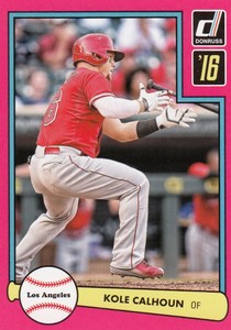 2016 Donruss KOLE CALHOUN Retail 1982 Pink Border Parallel #36 Angels