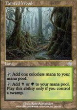 Tainted Wood ~ Heavily Played Torment MTG Magic UltimateMTG Land Card