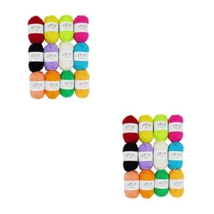 12pcs Hand Stricken Wolle Einzelnen Strang Garn Polyester Garn - Bild 1 von 12