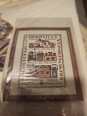 Kit Punto de Cruz Contado Design Works 11X14 Country Things 9026 De Colección Nuevo de Lote Antiguo Foto 1 de 3