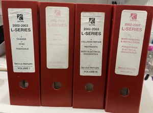 4 Volume Set of Saturn L Series 2002-2003 Factory Service Manuals - Picture 1 of 10