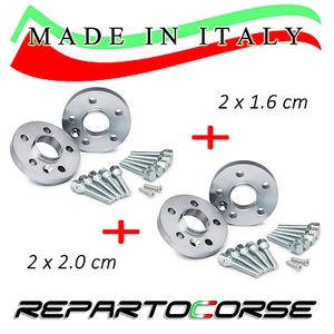 KIT 4 DISTANZIALI 16+20mm REPARTOCORSE AUDI A4 ALLROAD 8KH B8 100% MADE IN ITALY - Picture 1 of 1