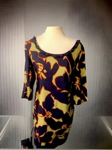 Ann Taylor Loft Size 8 Navy Olive Floral Lined Dress NWT MSRP 89 - Picture 1 of 8
