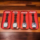 Vintage Coca Cola Watch In Vending Machine Metal Container 4 Watches Total