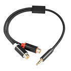 3.5mm Male to Dual RCA Female Cable 1/8 Inch to Double RCA Stereo Audio G4J2
