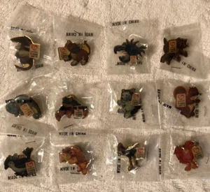 Juego de 12 pines TY Teenie Beanie Babies McDonalds 1999 Crew Label - Imagen 1 de 5