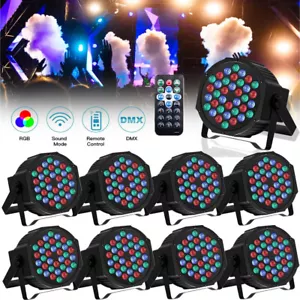 8PCS DJ Disco Party Stage Light 36LED RGB DMX Beam Lights KTV Show PAR Lighting - Picture 1 of 14